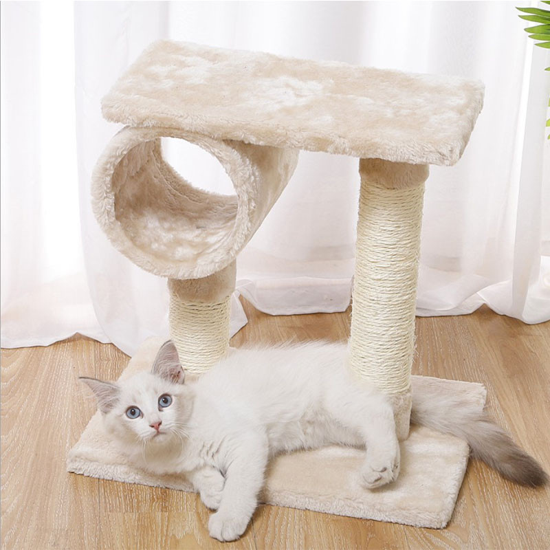 

Когтеточка для кота с полками Taotaopets 046610 Beige дряпка 40*40 см (K/OPT2-6282-21296)