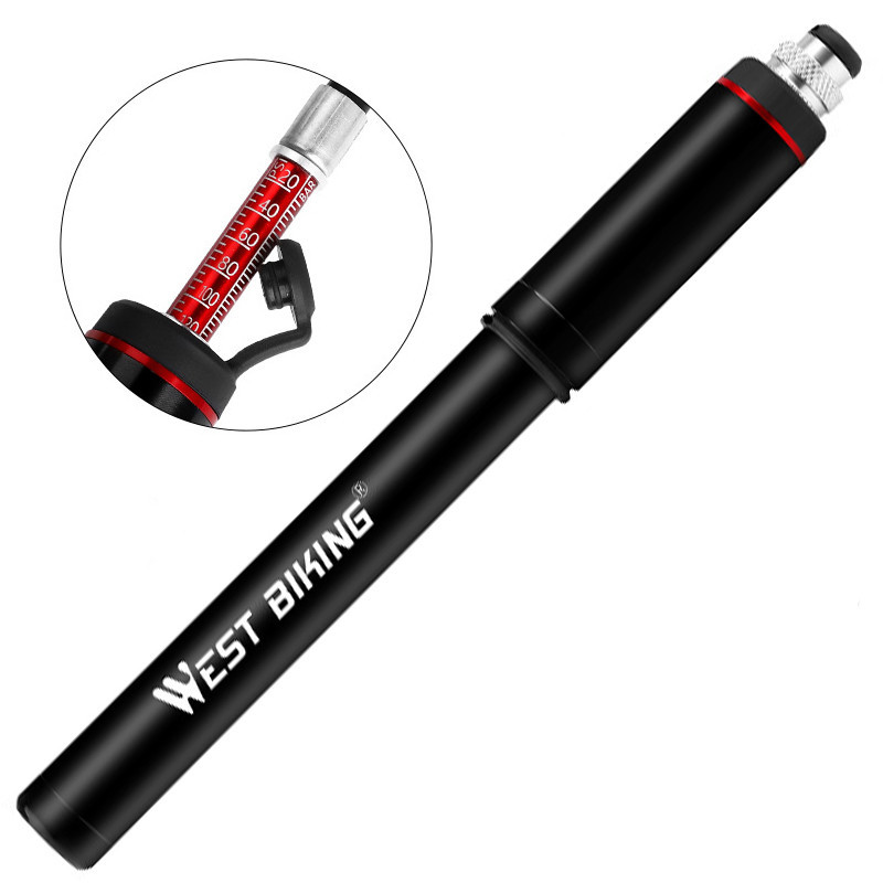 

Насос велосипедный West Biking 0711053 Black с индикатором давления ручной (K/OPT2-5000-15138)