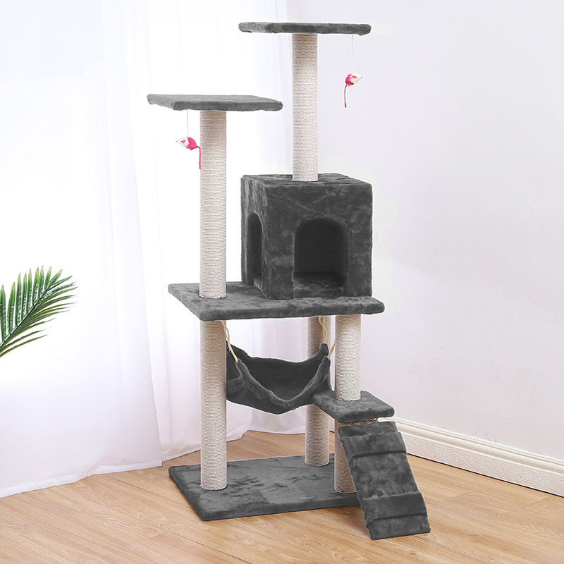 

Когтеточка-домик для кота Taotaopets 047707 Grey дряпка 140*54*30 см (K/OPT2-6276-26093)