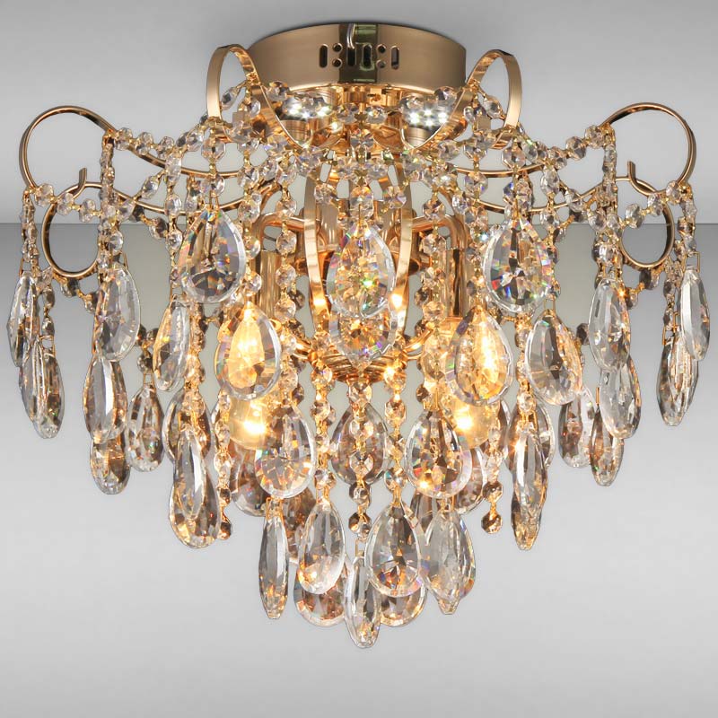 

Люстра кришталева стельова Light House SRS-16217/4+4 золото