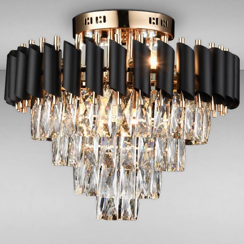 

Люстра кришталева стельова Light House SRS-16224/6+4 золото