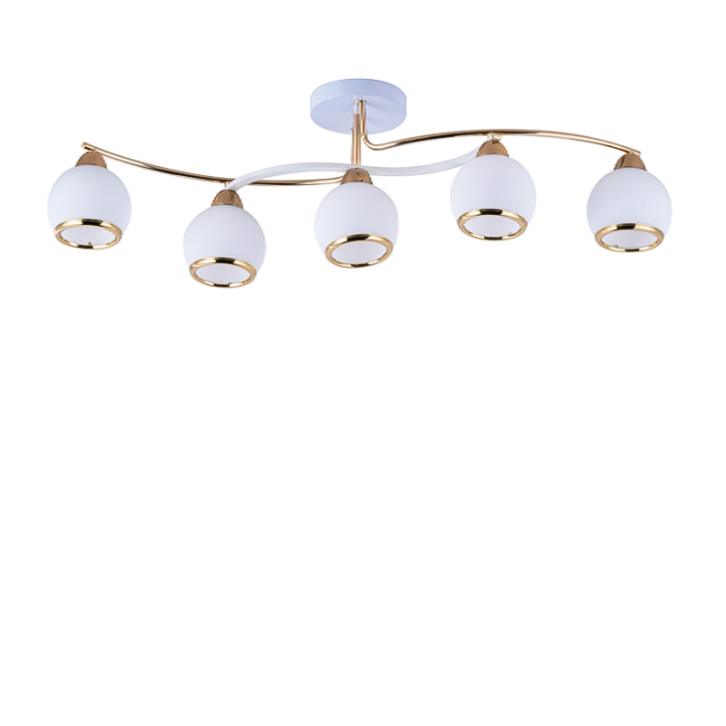 

Люстра стельова Light House SRS-16213/5 білий + золото
