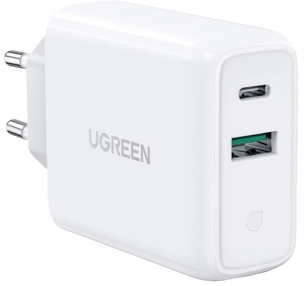

Сетевое зарядное устройство Ugreen CD170 36W USB + Type-C Charger White (UGR-60468)