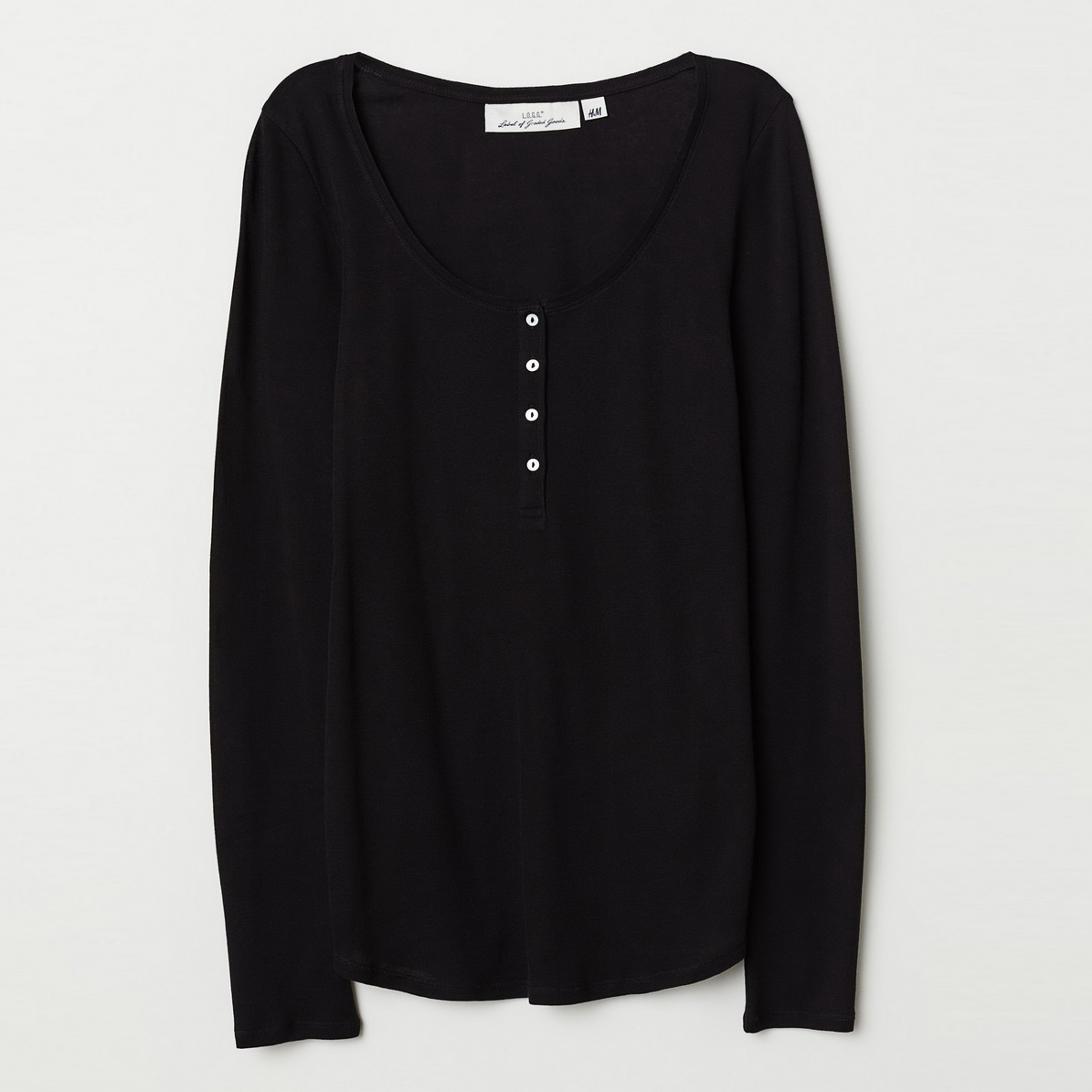 

Лонгслив H&M 0649492-8 S Черный (СА2000001631911)