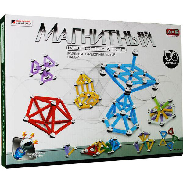 

Конструктор магнитный 58 дет. (AQ-602)