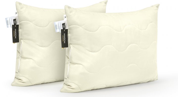 

Набор Подушек MirSon 1617 Eco Light Creamy 50х70 см 2шт италия, шелк