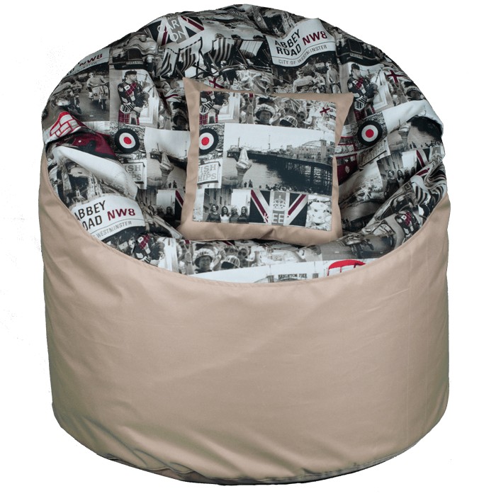 

Кресло-мешок Ecobag Комфорт комби 40/80/100 Бежевый