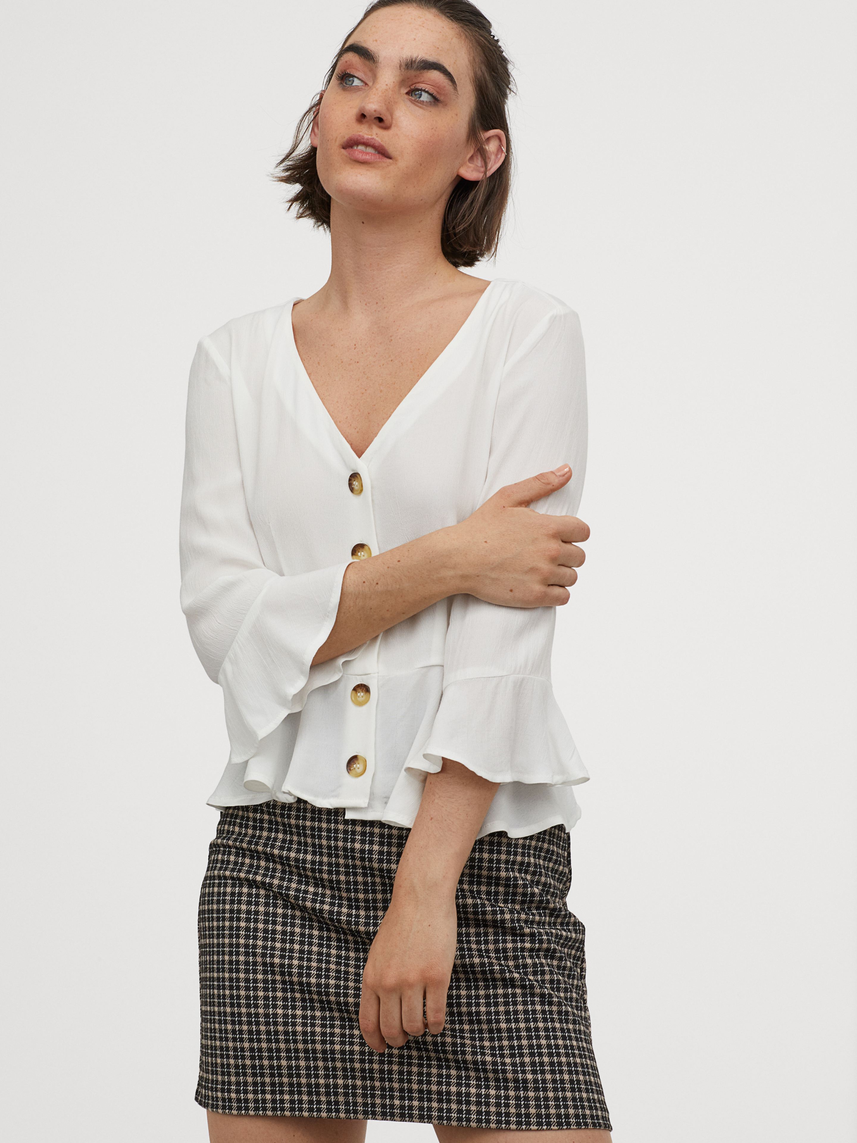 

Блузка H&M 0787711-0  Белая (СА2000001603826, Блузка H&M 0787711-0 40 Белая (СА2000001603826)
