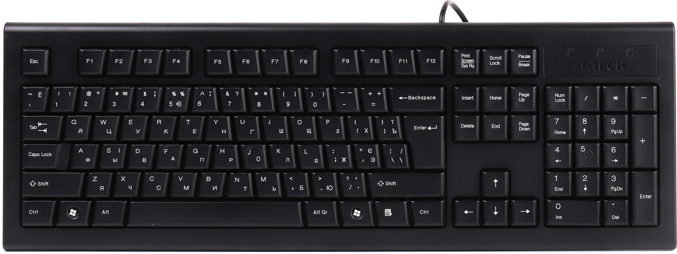 

Клавиатура проводная A4Tech KRS-85 PS/2 (4711421807715)