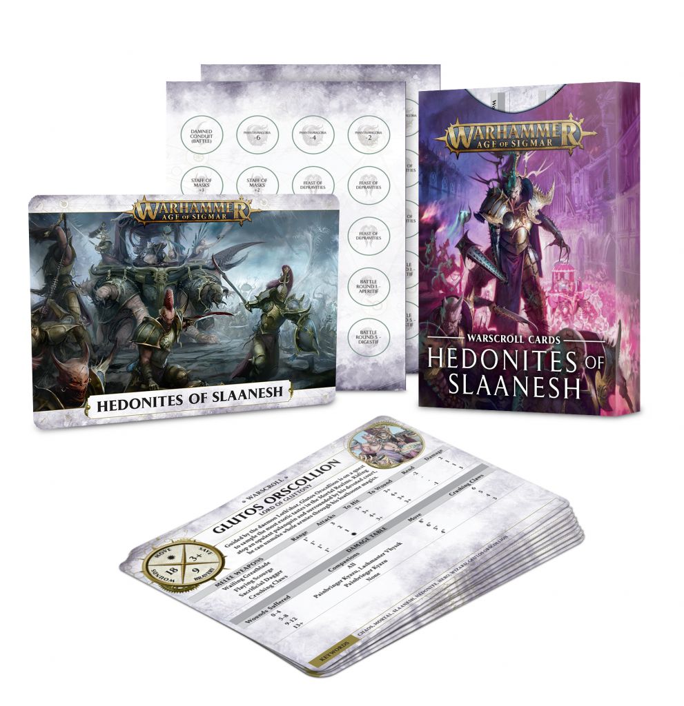 

Карты Games Workshop Warhammer Age Of Sigmar WARSCROLLS: HEDONITES OF SLAANESH (ENG) (60050201002) (5011921139989)