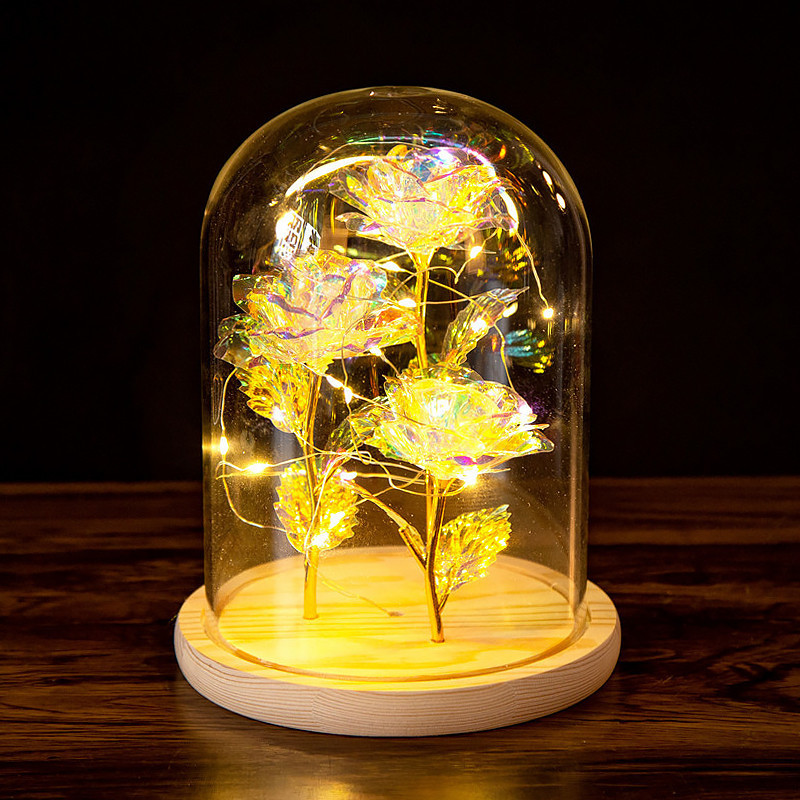 

Три розы в колбе 24К Lesko KY-4464 Теплый свет с LED подсветкой вечная роза светящаяся подарок девушке (K/OPT2-6665-22562)