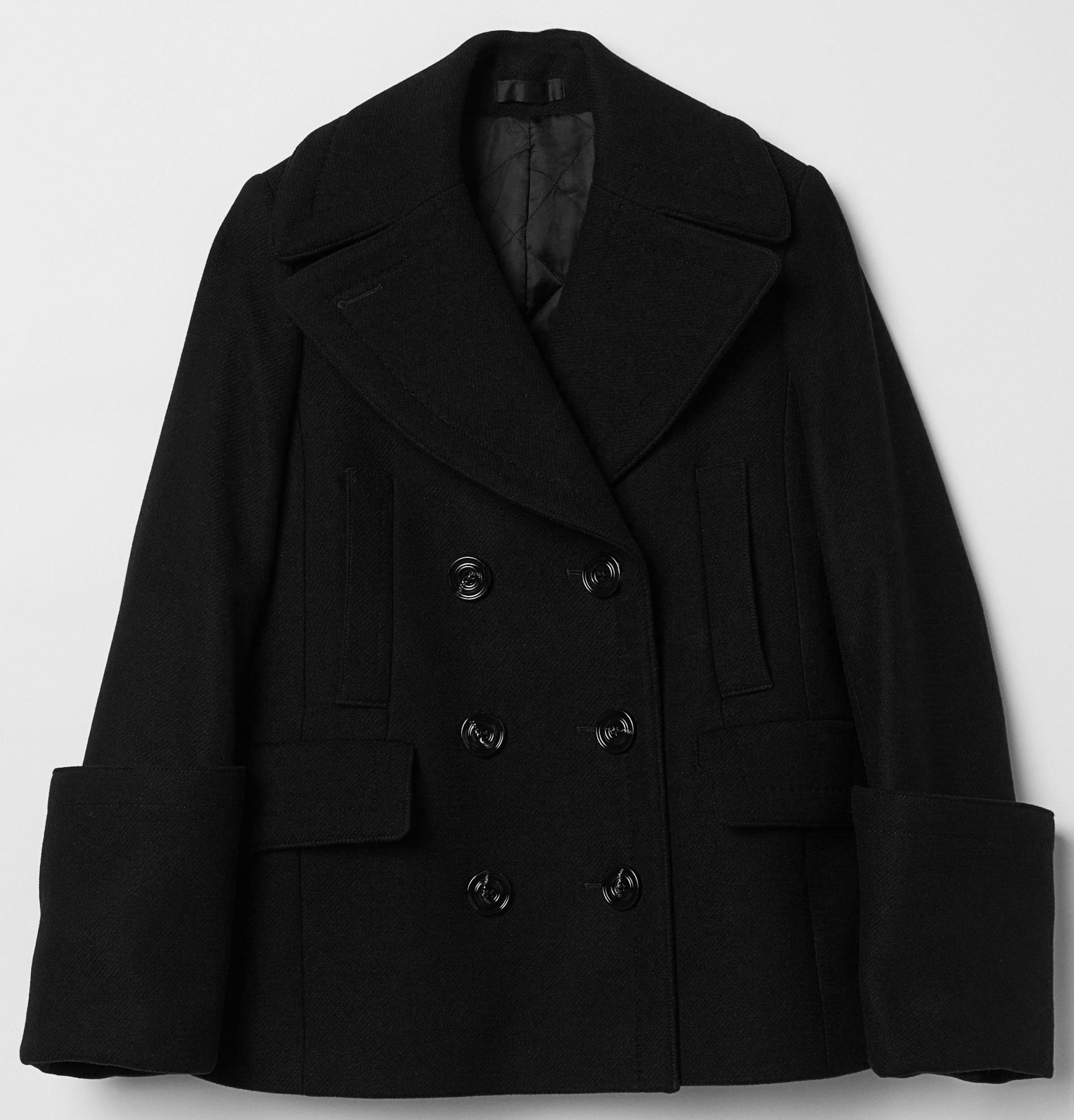 

Пальто H&M 6438428 46 Черное