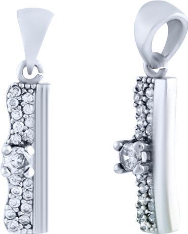 

Серебряная подвеска SilverBreeze с фианитами