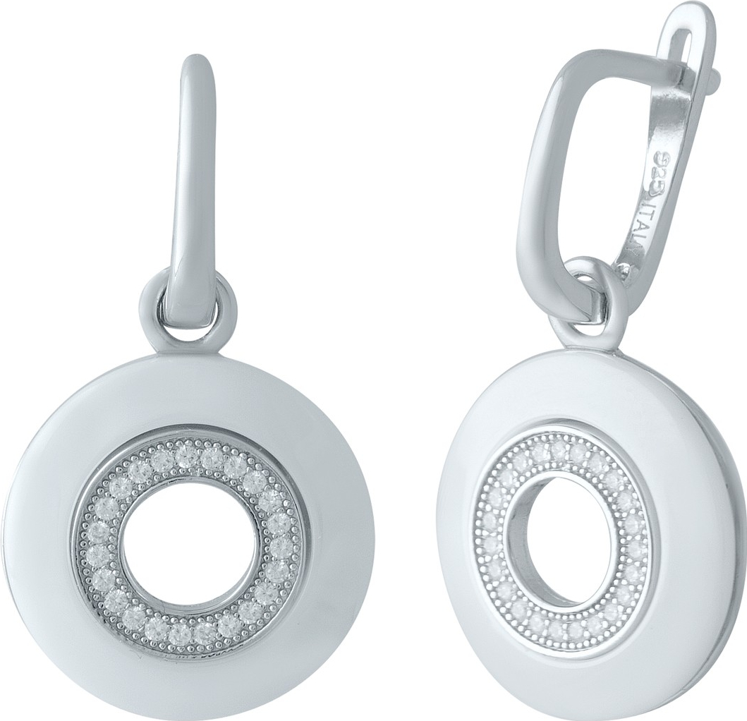 

Серебряные серьги SilverBreeze с керамикой