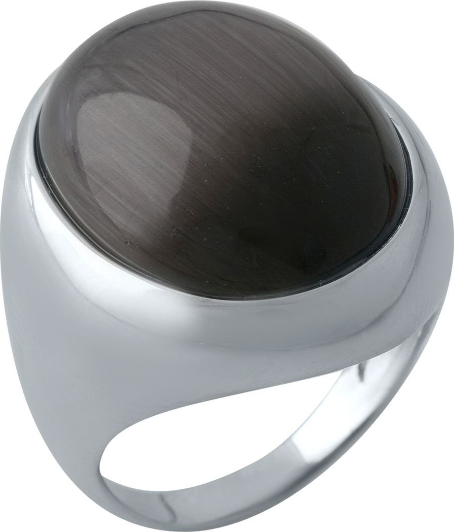 

Серебряное кольцо SilverBreeze с кошачим глазом 17.5 размер