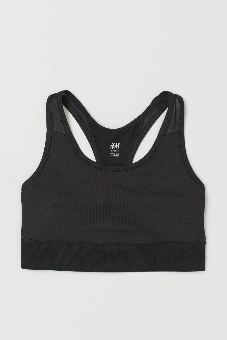 

Спортивный бюстгальтер H&M S Черный