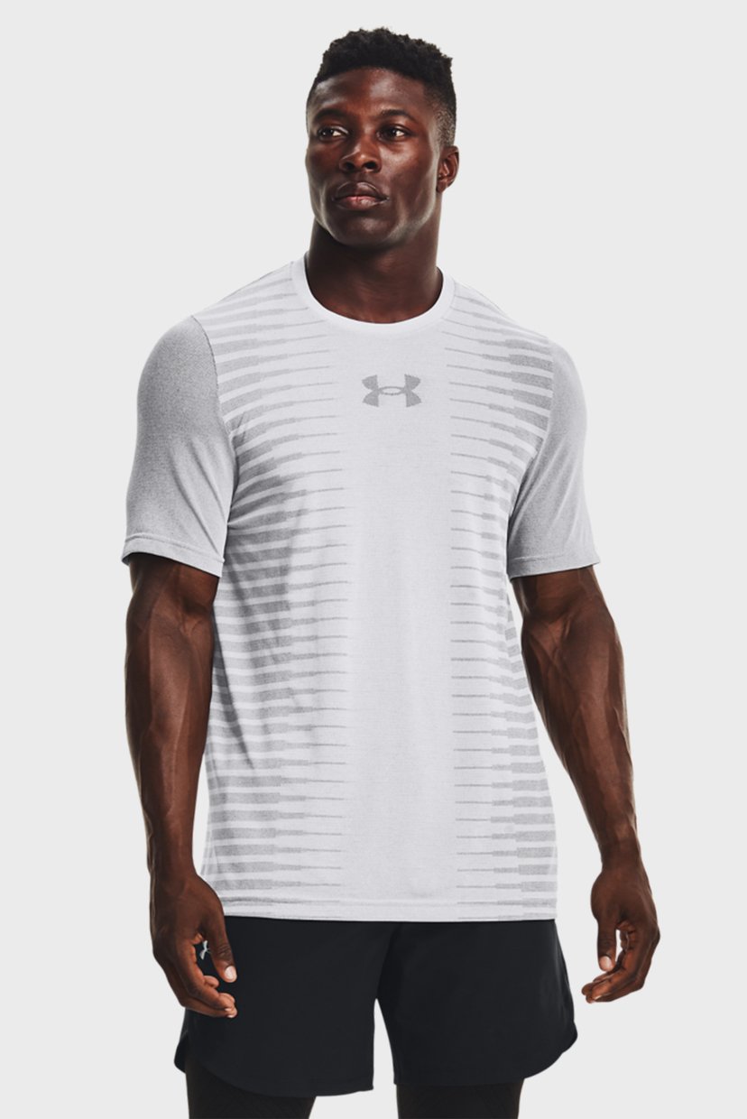 

Мужская светло-серая футболка UA Seamless Wordmark SS Under Armour  1366148-014, Мужская светло-серая футболка UA Seamless Wordmark SS Under Armour XL 1366148-014
