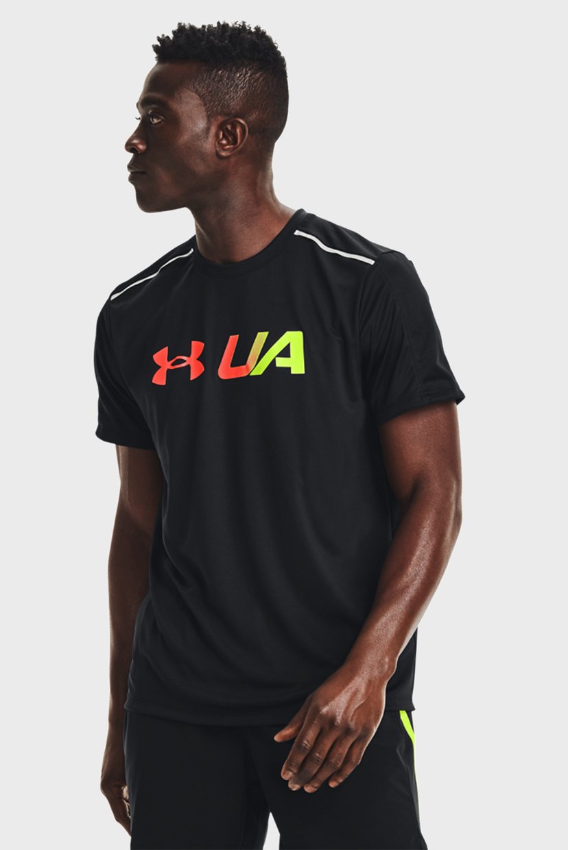 

Мужская черная футболка UA RUN Graphic Print Fill SS Under Armour LG 1365696-001