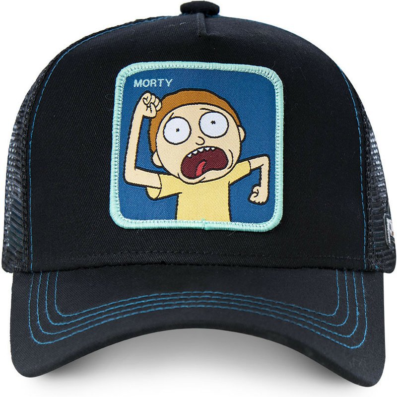 

Кепка Бейсболка Тракер с сеткой Goorin Brothers Cartoons Мультик Rick Morty с Морти Черная
