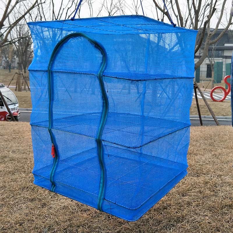 

Сетка для сушки рыбы (фруктов и овощей) трехъярусная 50х50х55 Stenson Blue