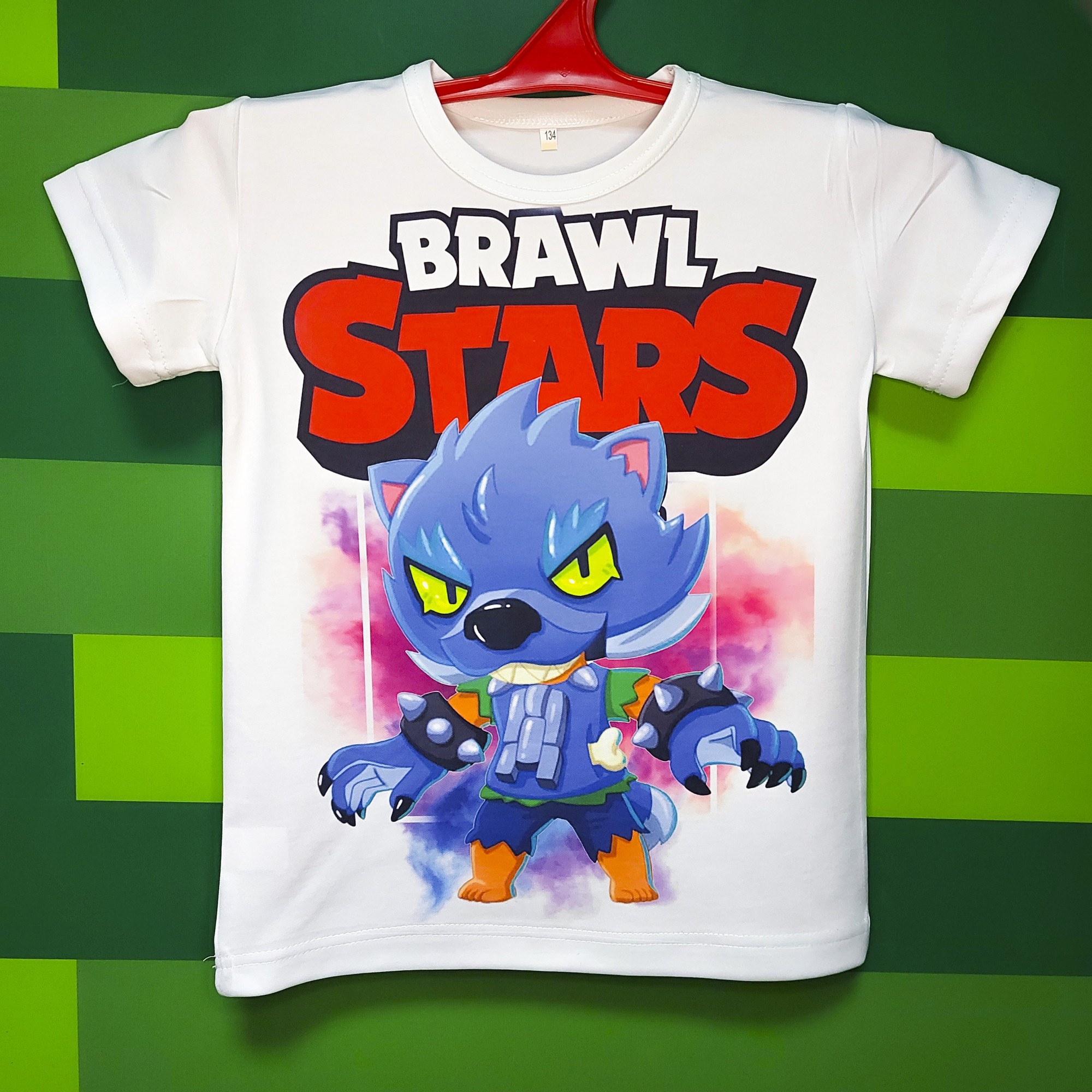 

Футболка с принтом BRAWL STARS WEREWOLF LEON (Бравл Старс) Корпорація СВЯТ белый 152 см