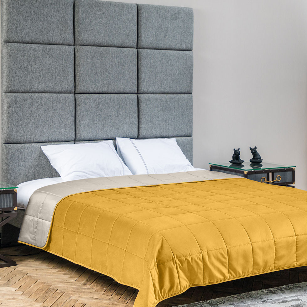 

Покрывало Decorator 240х240 желтое B207 квадрат