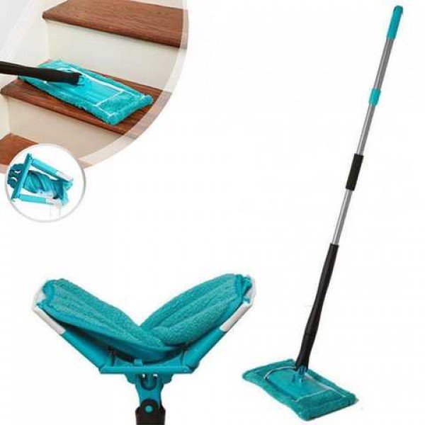 

Универсальная поворотная на 360 градусов швабра Titan Twist Mop с системой отжима для мытья полов и уборки дома Blue