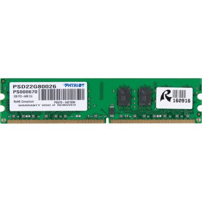 

DDR2 2GB/800 Patriot Signature Line (PSD22G80026)