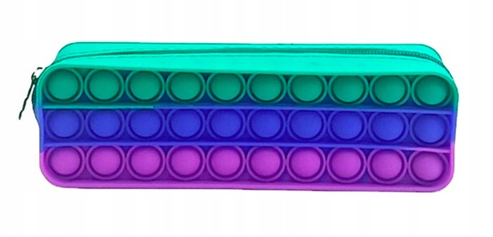 

Pop It Антистресс Игрушка - (Поп Ит - Попит - Popit) - Пенал разноцветный силиконовый