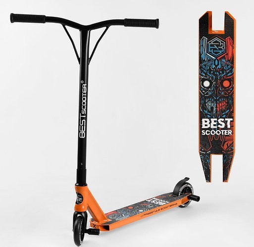 

Самокат трюковый 18378 Best Scooter, оранжевый с черным