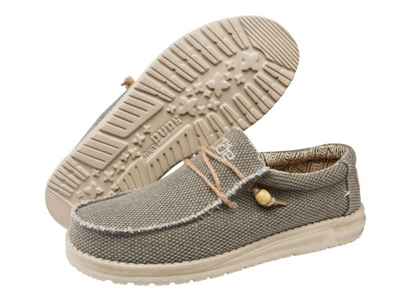 

Мужские мокасины деми Hey Dude WALLY BRAIDED ARMY Серый р.45 (29,6 см.)