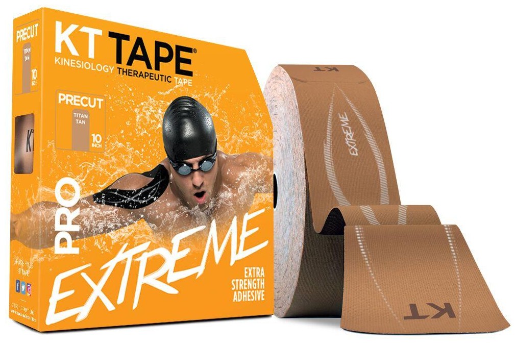 

Кинезио тейп KT TAPE PRO EXTREME SYNTHETIC PRECUT 5смх38м бежевый