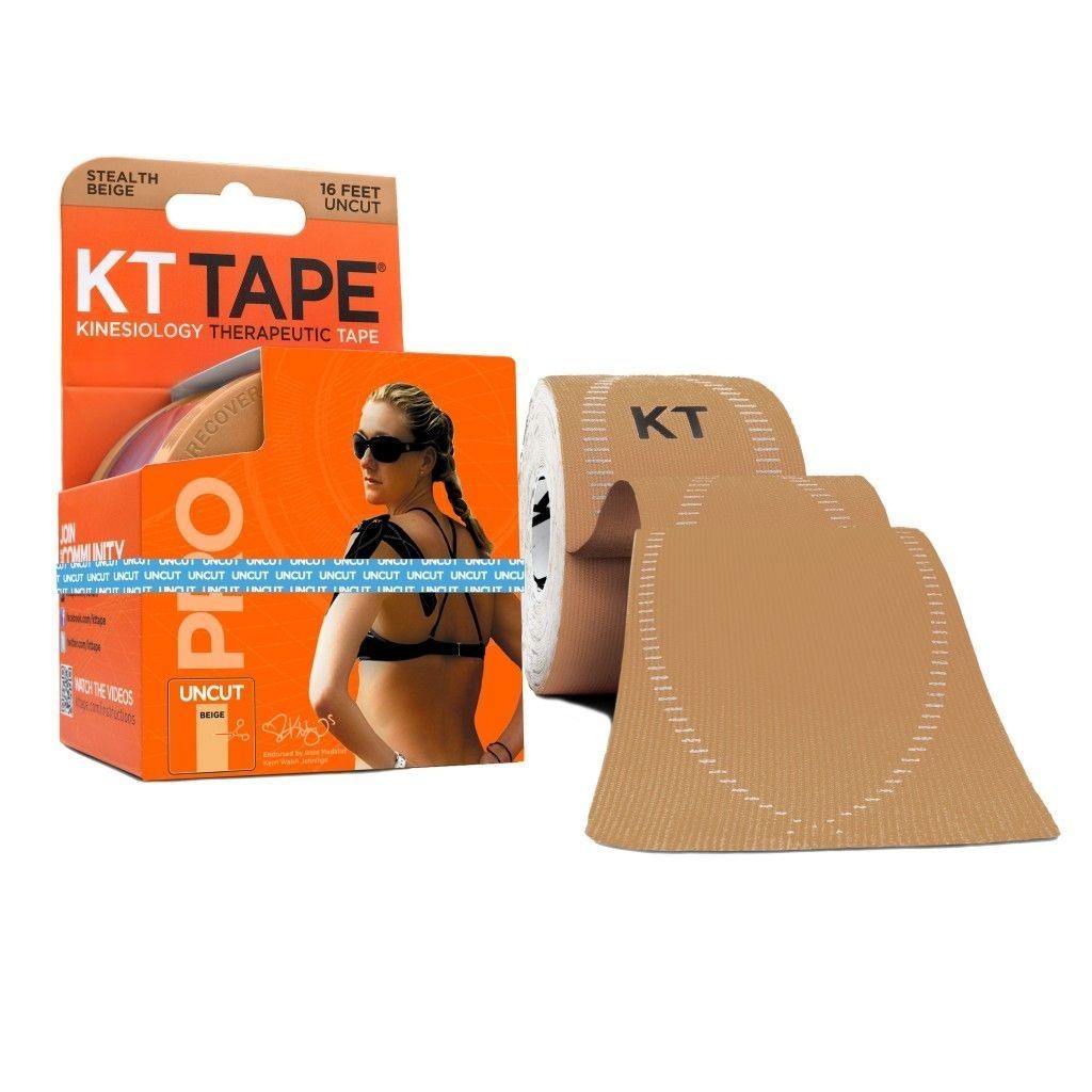 

Кинезио тейп KT TAPE PRO SYNTHETIC UNCUT 5смх5м бежевый