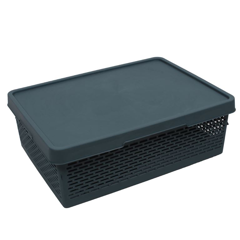

Кошик з кришкою Qutu Q-Basket Grey, 36 л