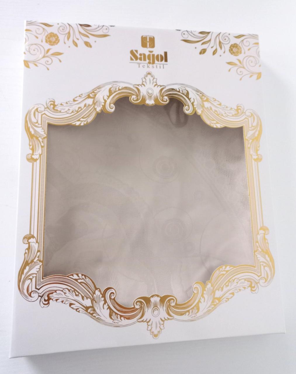 

Скатерть Sagol тефлон 160x260 ovale St-052 Bej в коробке *