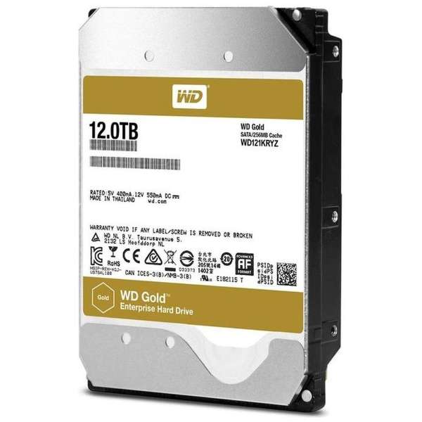 

Жесткий диск WD GOLD 12TB ENTERPRISE 7.2K 6G 3.5INCH SATA HDD (WD121KRYZ) Новое