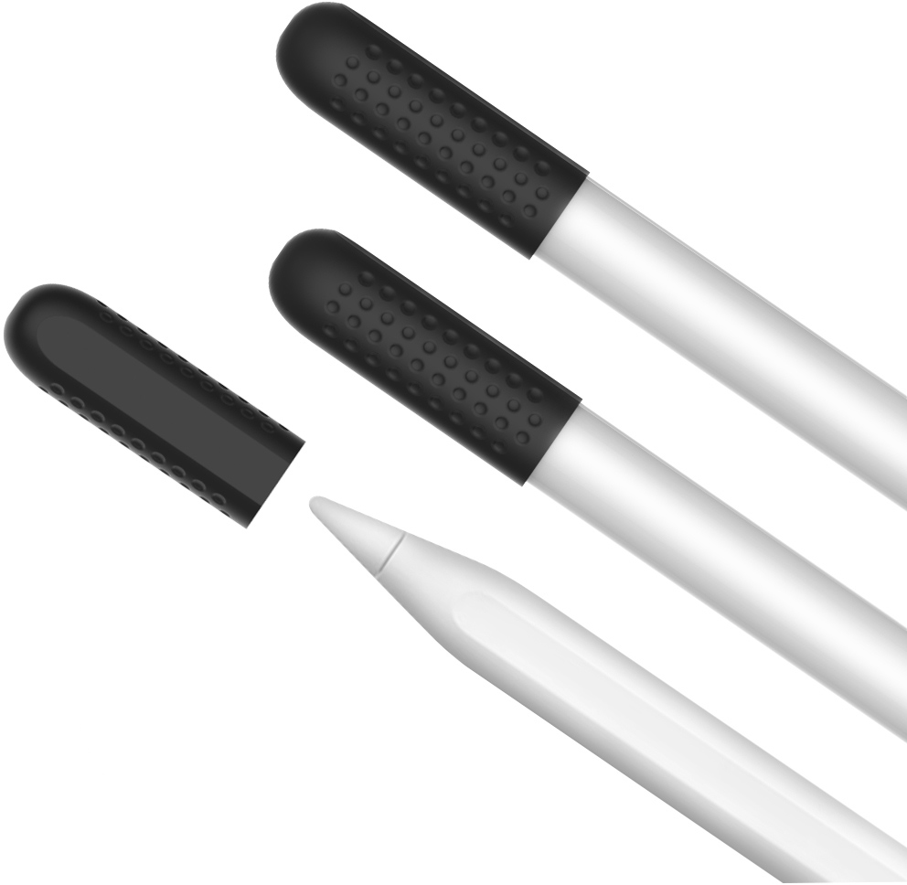 

Силиконовые насадки AhaStyle для Apple Pencil 2 Чёрный (AHA-01920-BLK)