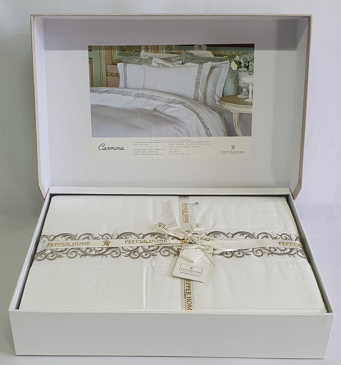 

Постель Pepper Home Carmina White-Stone 200x220