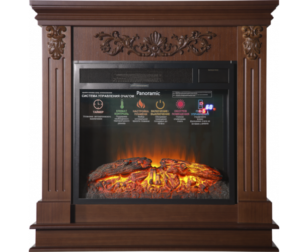 

Классический каминокомплект Fireplace Дарлинг Каролина эффект живого огня со звуком и обогревом
