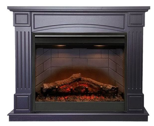 

Классический каминокомплект Fireplace Боливия Венге с эффектом живого огня со звуком и обогревом
