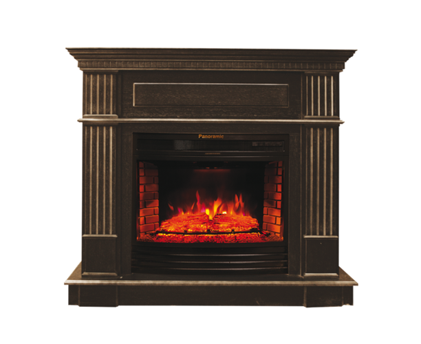

Классический каминокомплект Fireplace Латина Венге с эффектом живого огня со звуком и обогревом