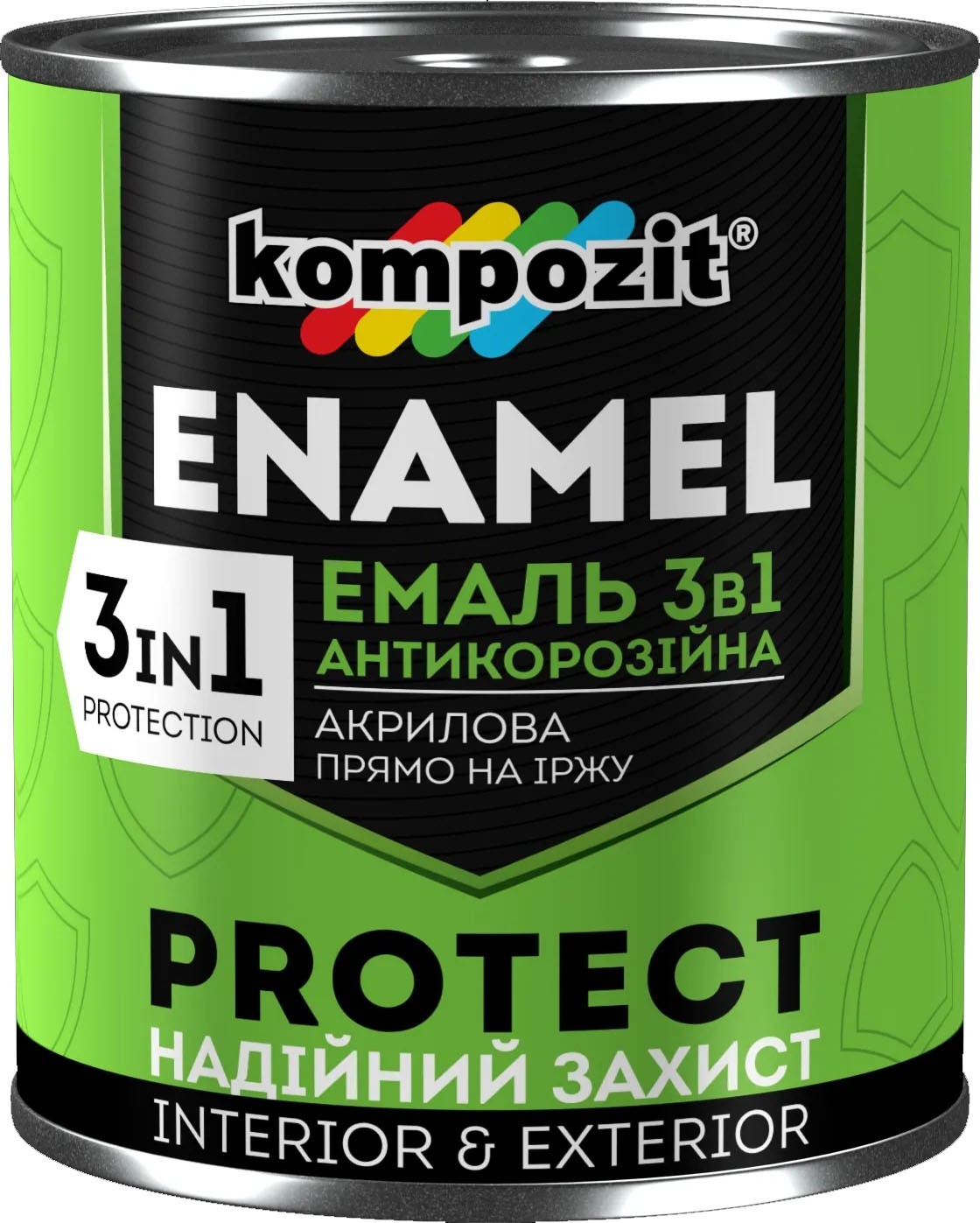 

Емаль антикорозійна 3в1 PROTECT сіра 0,75кг