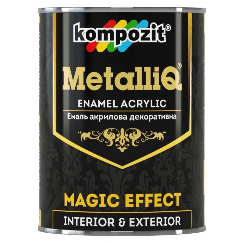 

Емаль акрилова METALLIQ KOMPOZIT Червоне золото 0.9кг