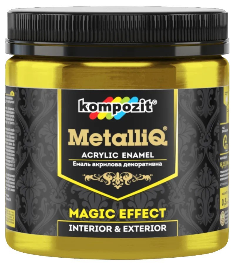 

Емаль акрилова METALLIQ KOMPOZIT Червоне золото 0.5кг