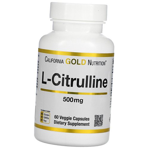 

Цитруллин, L-Citrulline 500, California Gold Nutrition 60вегкапс (27427001)