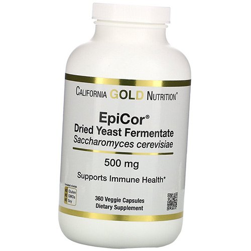 

Эпикор, Сухой дрожжевой ферментат, EpiCor 500, California Gold Nutrition 360вегкапс (72427006)