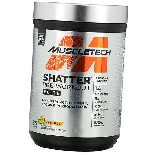 

Предтрен, Shatter Pre-Workout Elite, Muscle Tech 459г Ледяная свежесть (11098013)