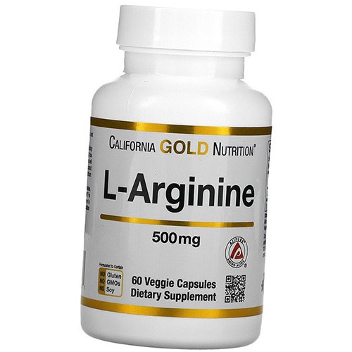 

Аргинин для сосудов, L-Arginine AjiPure 500, California Gold Nutrition 60вегкапс (27427002)