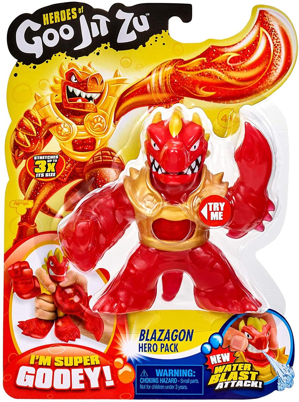 

Goo Jit Zu Water Blast Стретч-антистресс Блейзагон дракон игровая фигурка гуджицу (41040)