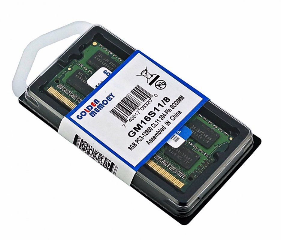 

Оперативная память для ноутбука Golden Memory DDR3-1600 8192MB PC3-12800 GM16S11/8(770001168)